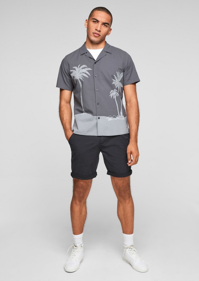 Hommes Chemises | Regular : chemise à imprimé palmiers - NS94238