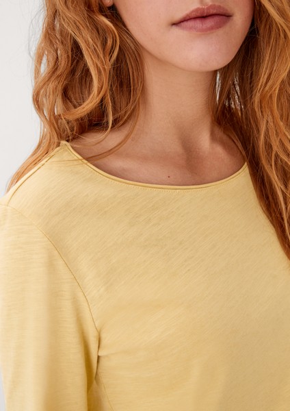 Femmes Shirts & tops | T-shirt à manches longues en coton - HE53057