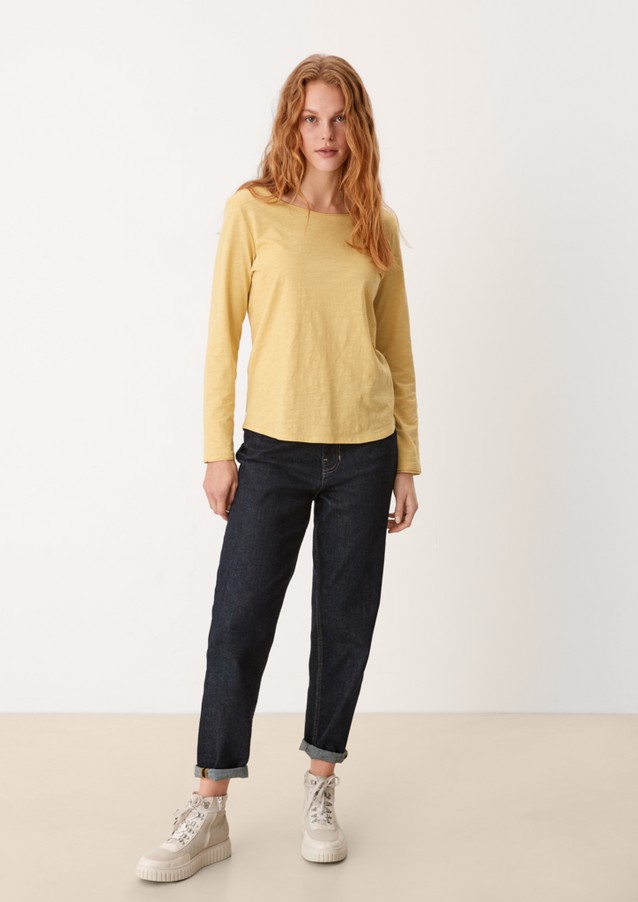 Femmes Shirts & tops | T-shirt à manches longues en coton - HE53057