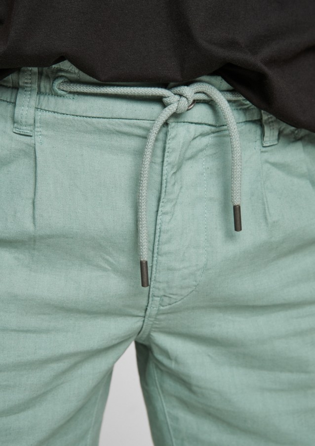 Men Bermuda Shorts | Regular: linen blend Bermudas - GJ93850