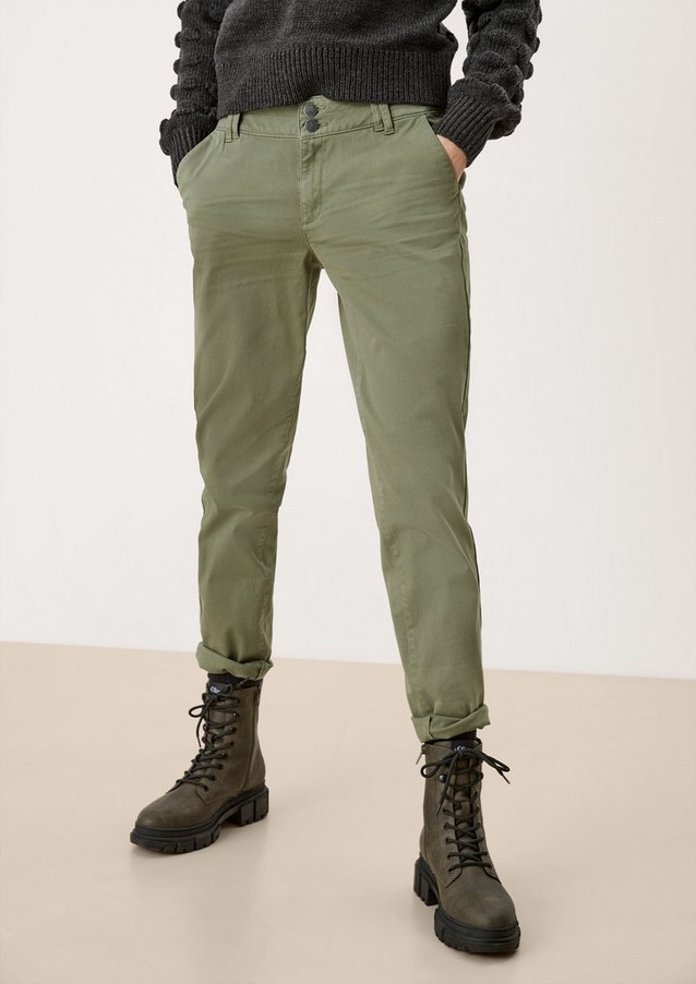 Women Trousers | Regular: stretch chinos - ZF78735