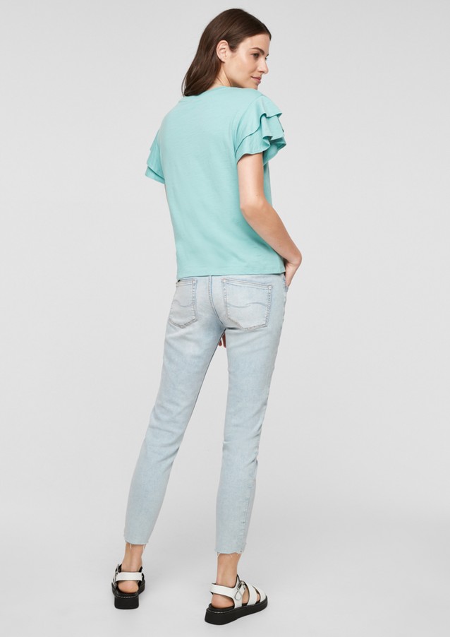 Damen Shirts & Tops | Shirt mit Rüschenärmeln - AW98556