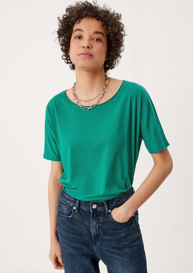 Femmes Shirts & tops | T-shirt à ceinture côtelée - AI03830