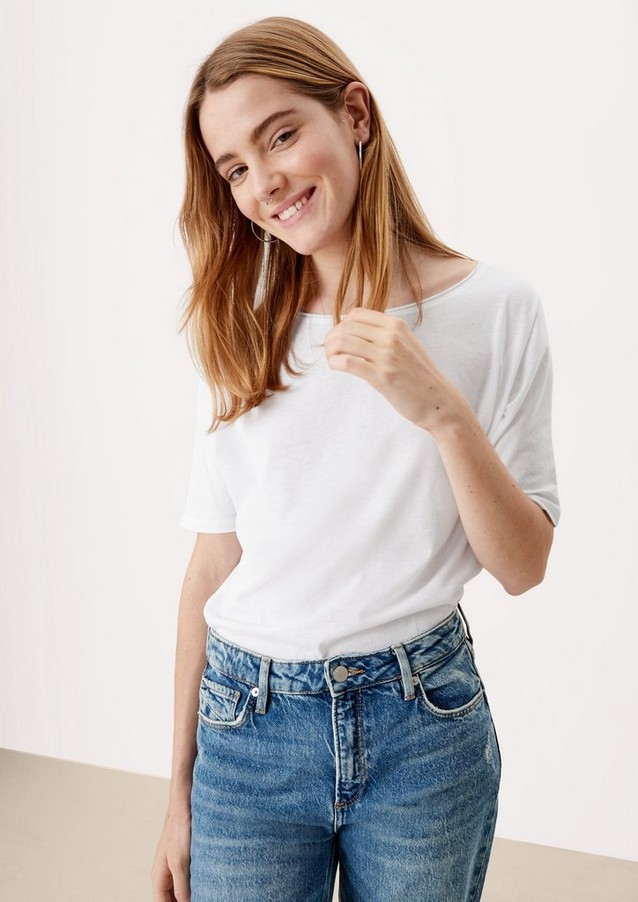 Damen Shirts & Tops | Jerseyshirt aus Baumwollmix - OQ48616