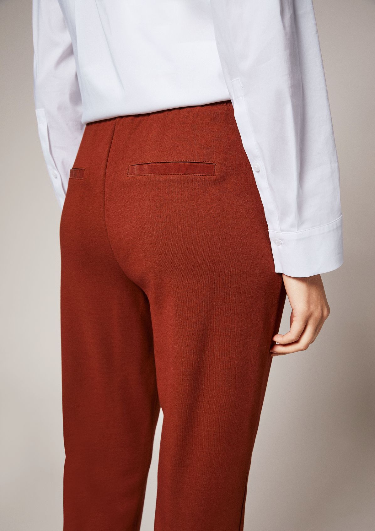Tracksuit bottoms in a mix of materials from comma