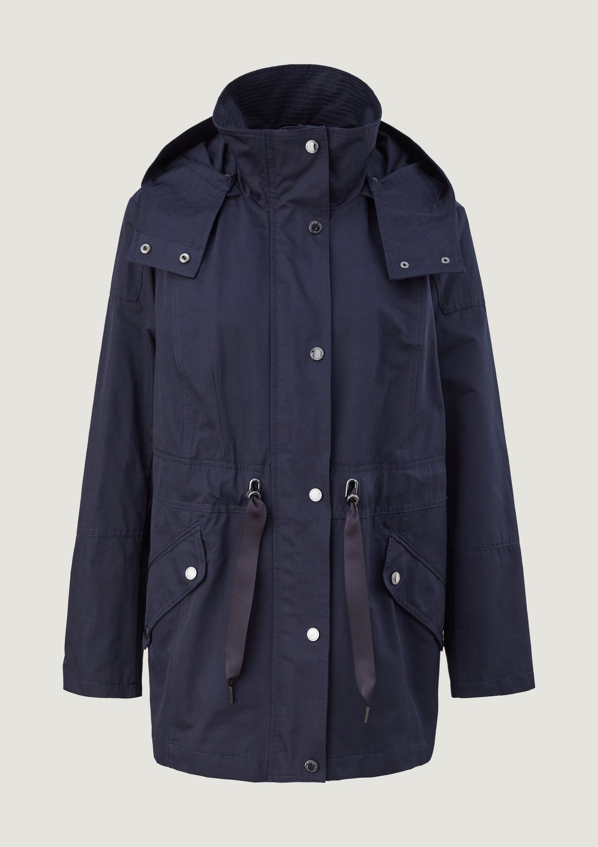 Short parka with a detachable hood from comma