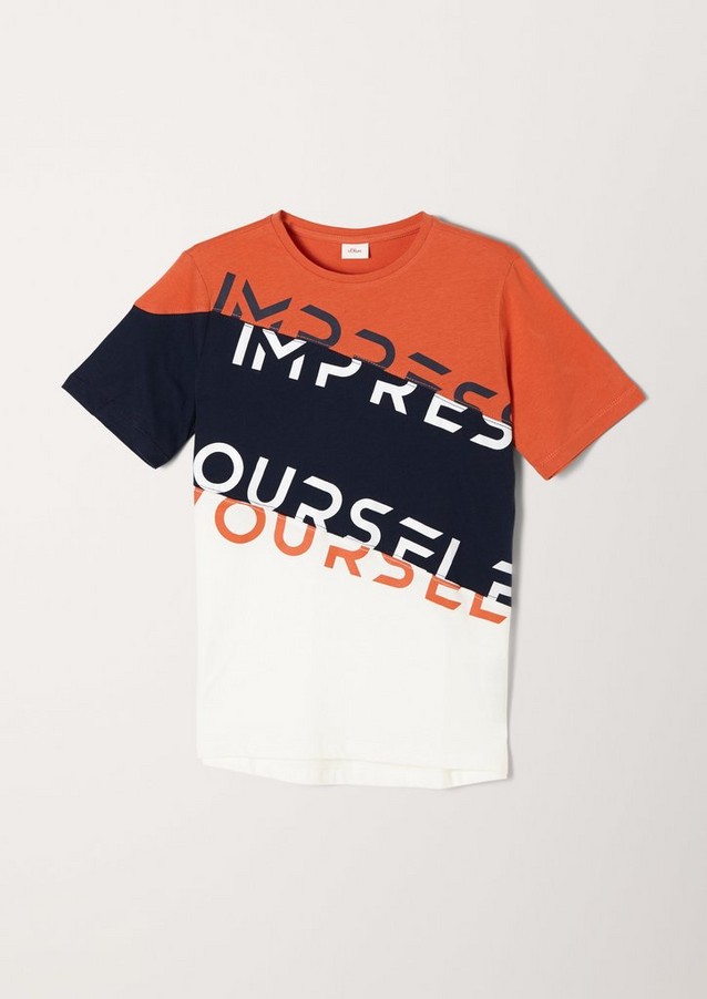 Junior Boys (sizes 134-176) | T-shirt with colour blocking - PG26167