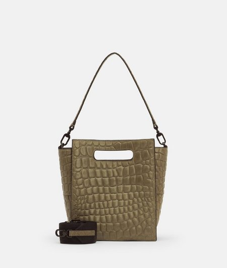 Handbag with mock croc embossing from liebeskind