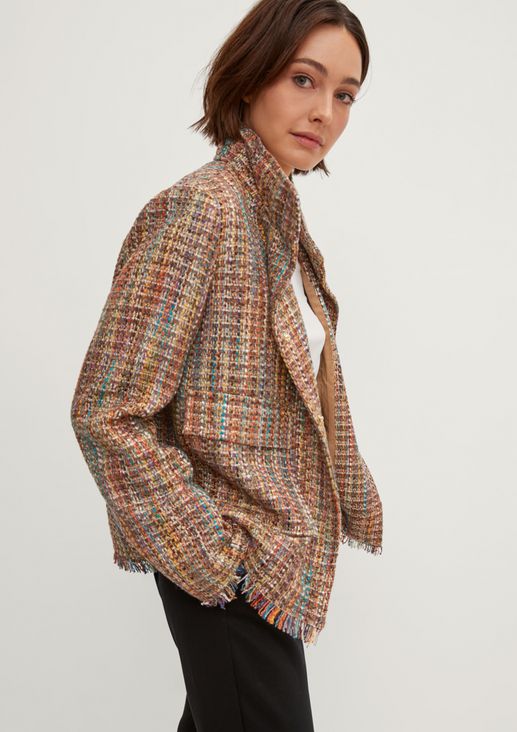 Classic jacket with a stand-up collar from comma