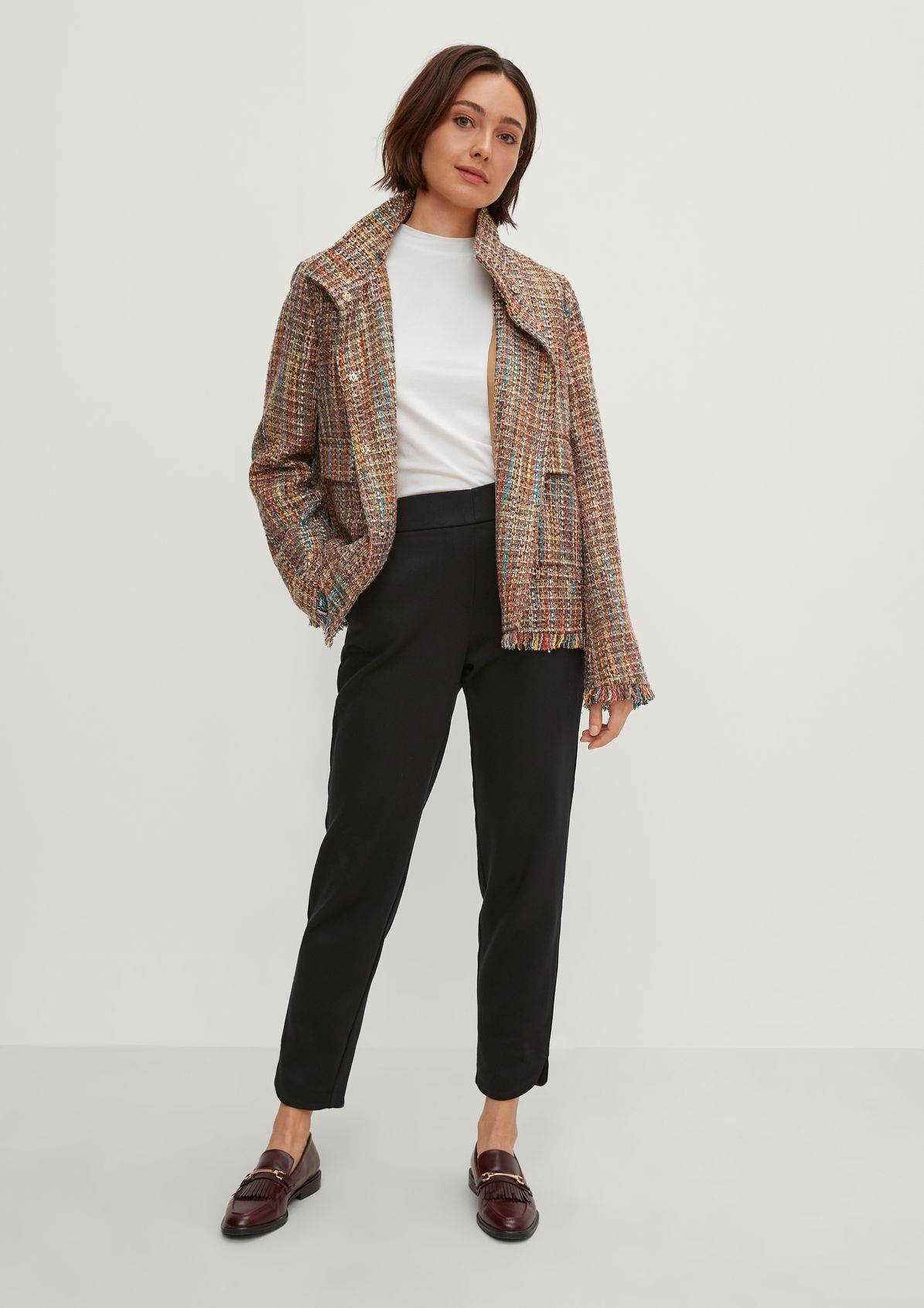 Classic jacket with a stand-up collar from comma