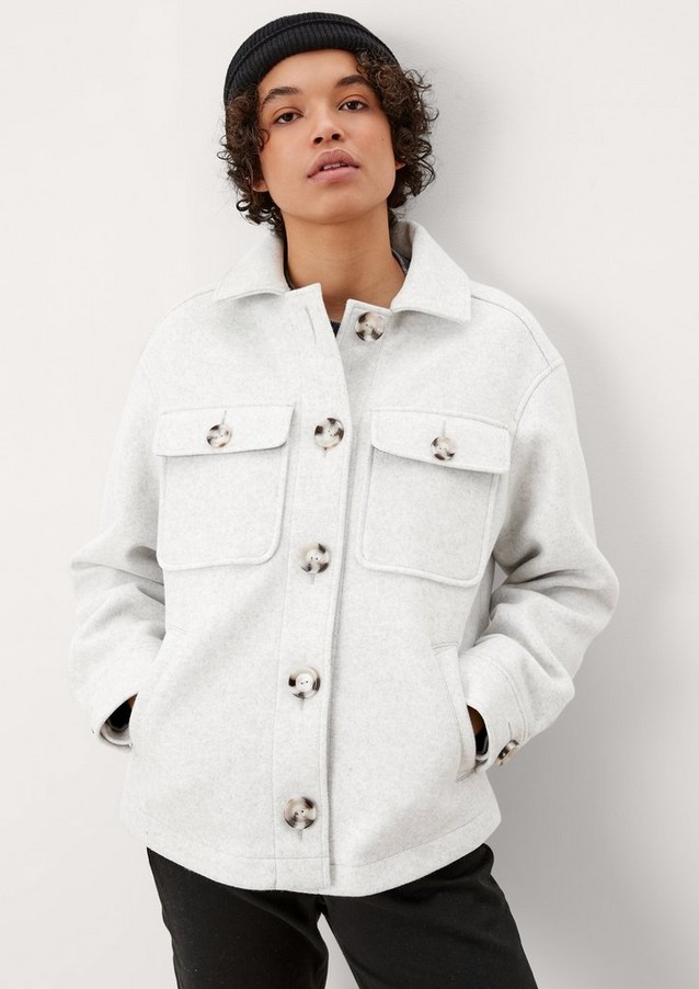 Women Jackets | Felt-look overshirt - SY41771