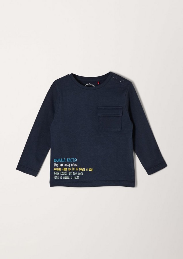 Junior Boys (sizes 50-92) | Long sleeve top with a breast pocket - DM85629