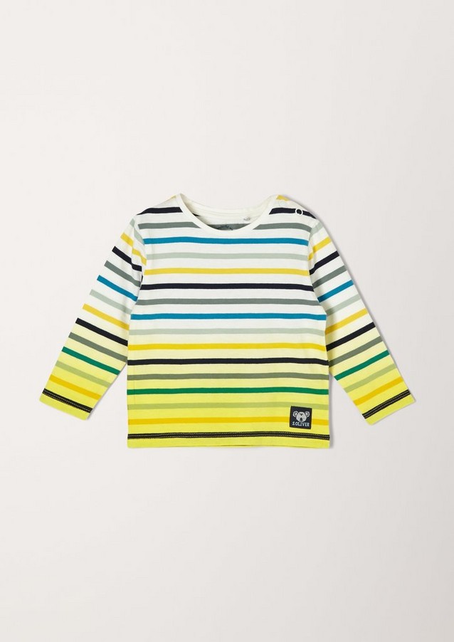 Junior Boys (sizes 50-92) | Striped long sleeve jersey top - JE29226