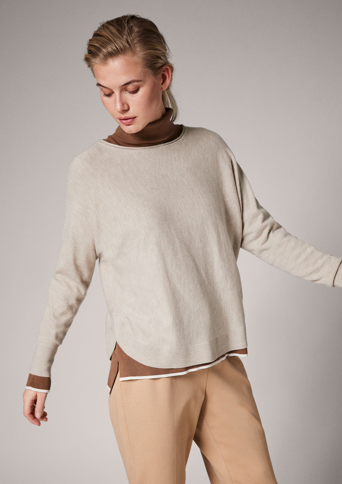 Blended cashmere jumper from comma