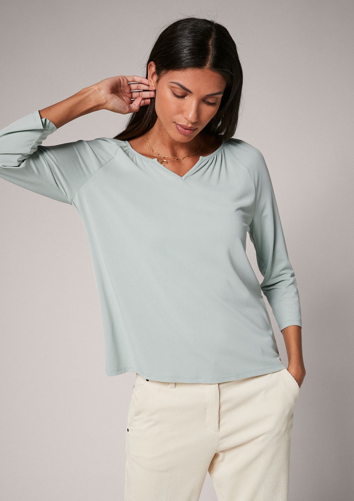 Top with 3/4-sleeves from comma
