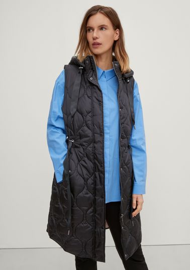 Lightweight bodywarmer with tie from comma