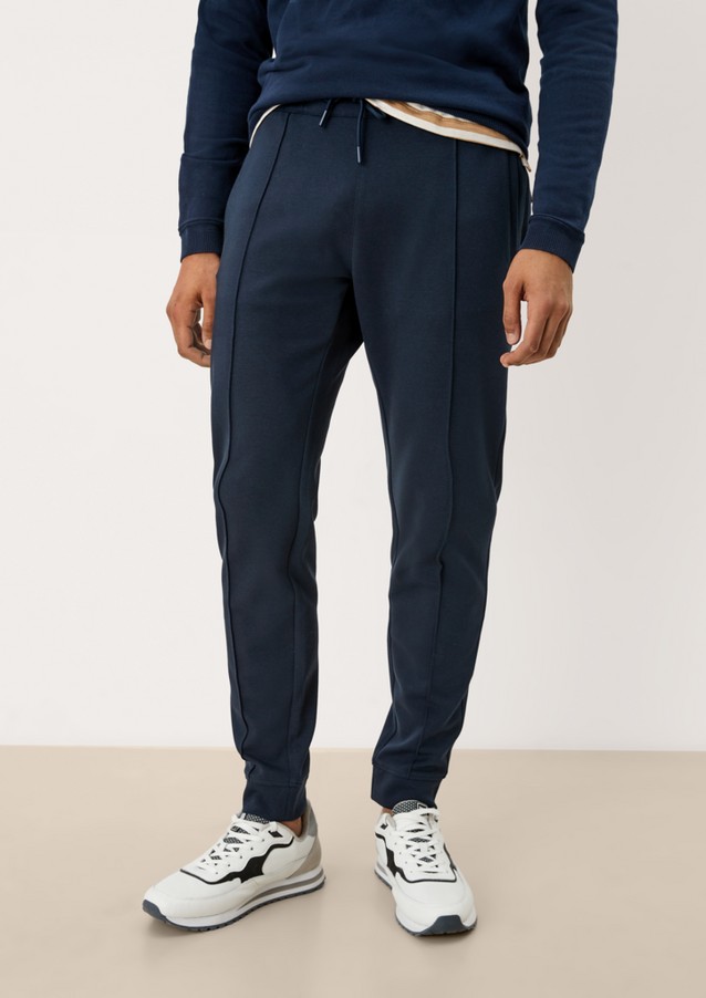 Men Trousers | Tracksuit bottoms with decorative stitching - GJ06804