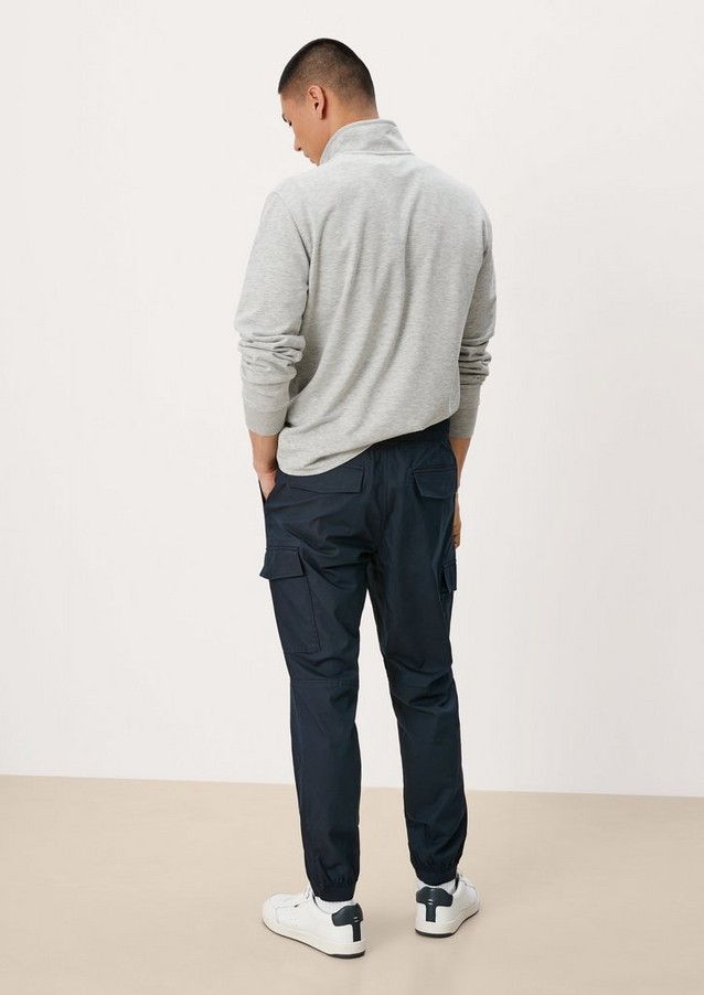 Men Trousers | Relaxed: cargo trousers with an elasticated waistband - ZI20449