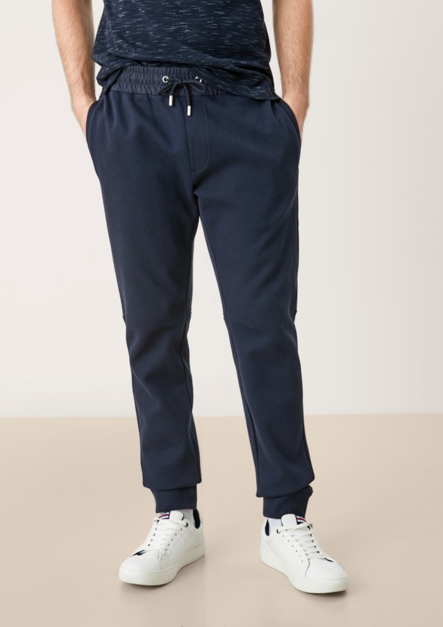 Men Trousers | Regular: tracksuit bottoms with nylon details - SR19726