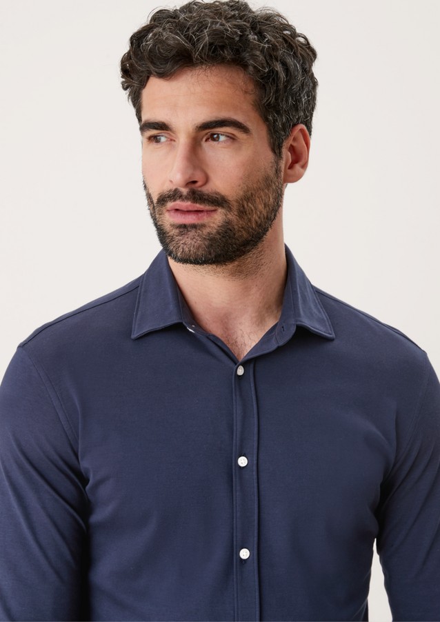 Hommes Chemises | Chemise à manches longues en jersey interlock - SX44837