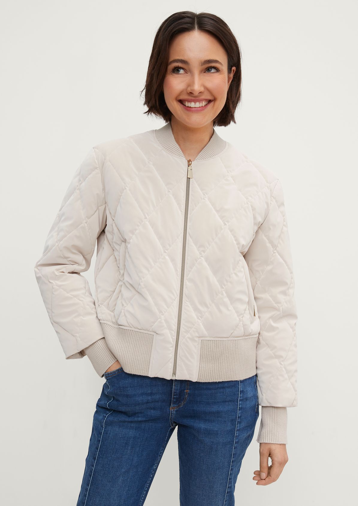 Bomber-style quilted jacket from comma