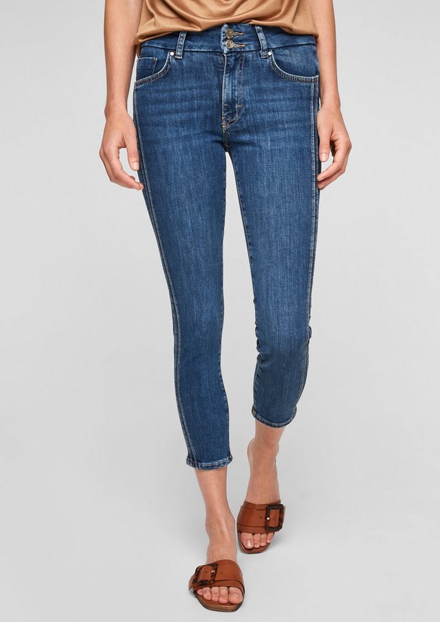Women Jeans | Skinny: 7/8 jeans with decorative stitching - BG41335