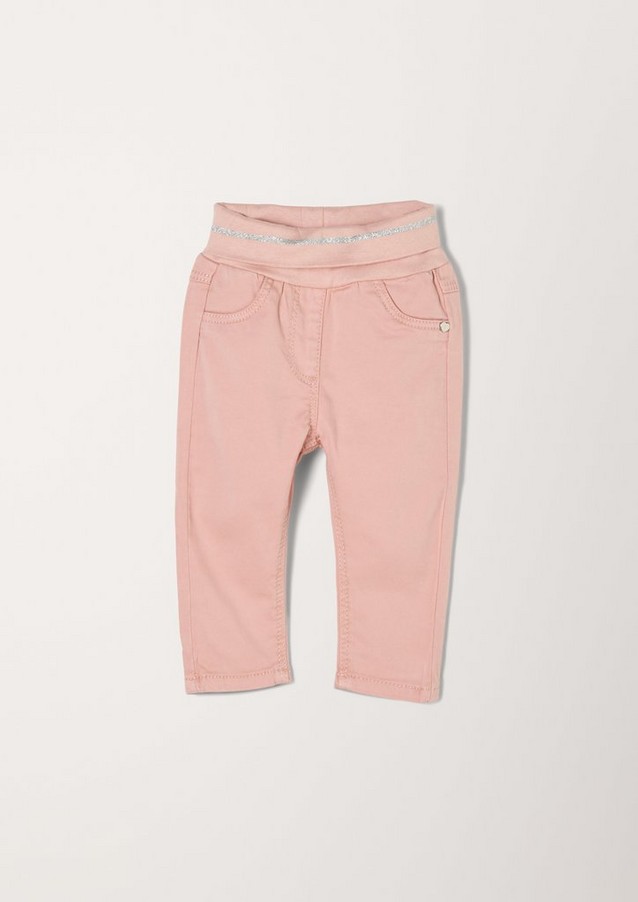 Junior Girls (sizes 50-92) | Trousers with a turn-down waistband - IA31252