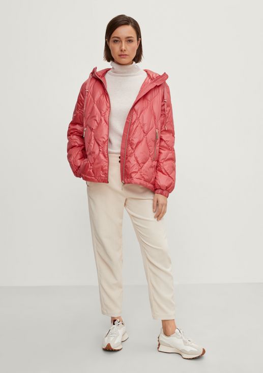 Light down jacket with wavy quilting from comma