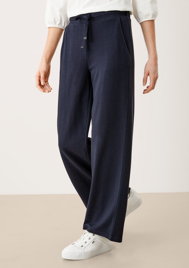 Femmes Pantalons | Regular : pantalon en jersey côtelé - LL14453