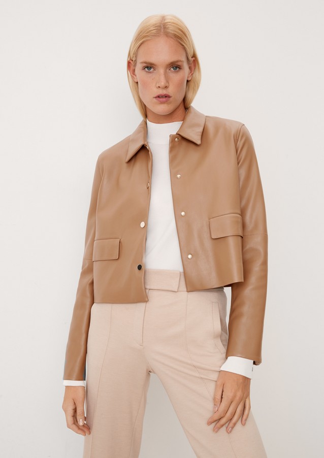 Women Jackets | Soft faux leather jacket - IA11777