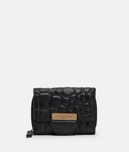 Compact purse in faux crocodile leather from liebeskind
