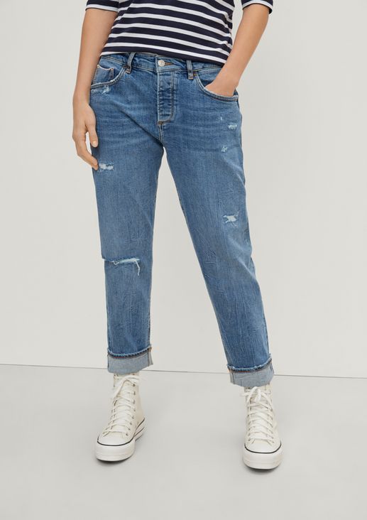 Regular: Jeans mit Destroyes 