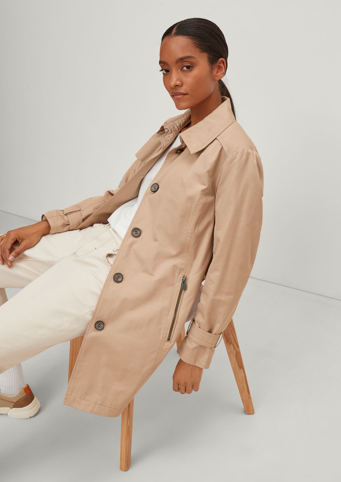 Twill trench coat from comma