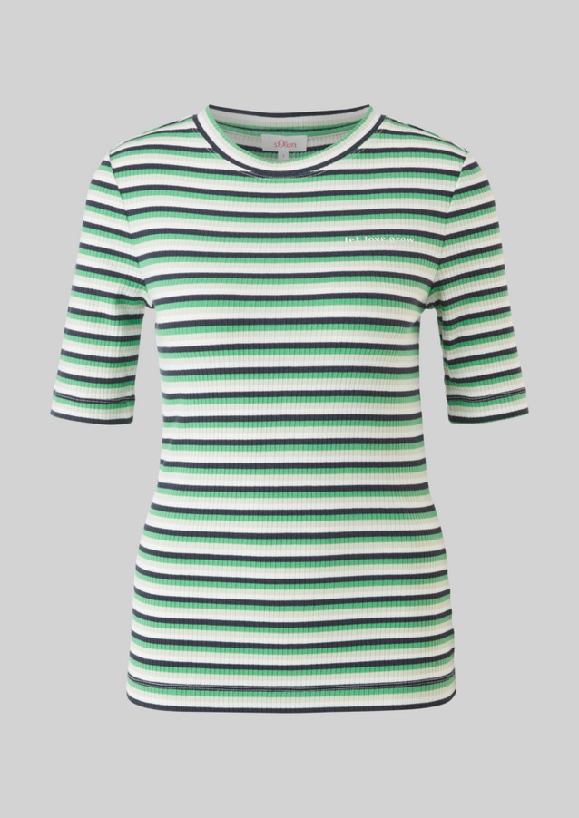 Femmes Shirts & tops | T-shirt arborant une texture côtelée - YJ05348
