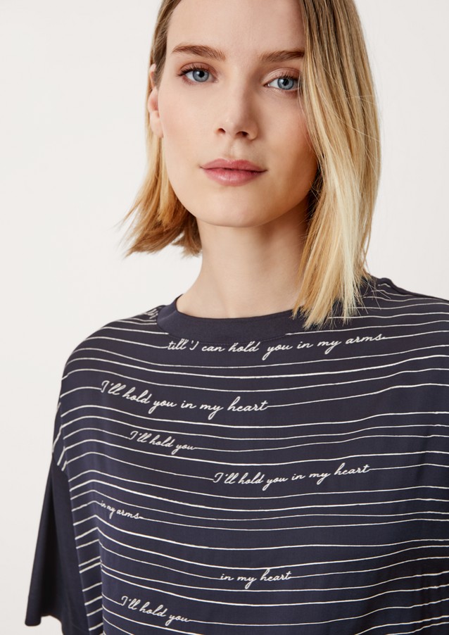 Femmes Shirts & tops | T-shirt d’aspect chemisier sur le devant - LA76464