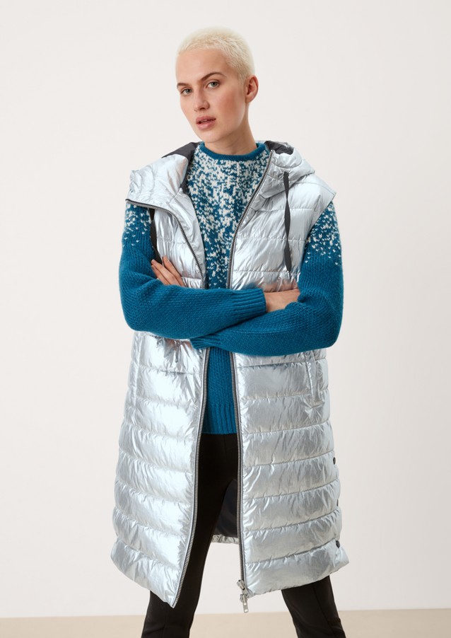 Women Jackets | Quilted bodywarmer in a long design - XU76785