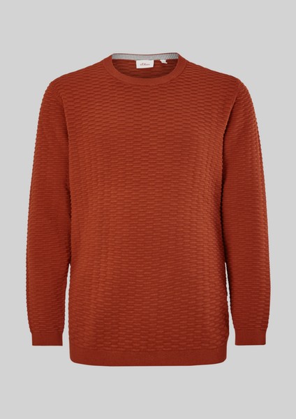 Men Big Sizes | Textured knit jumper - QQ51867