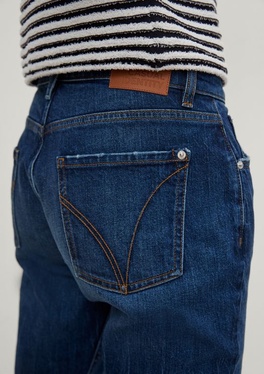 Regular: jeans in a boyfriend cut from comma