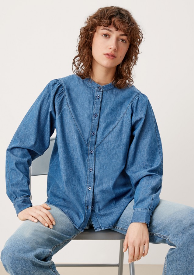 DAMEN Hemden & T-Shirts Jean Rabatt 92 % Zara Bluse Blau S 