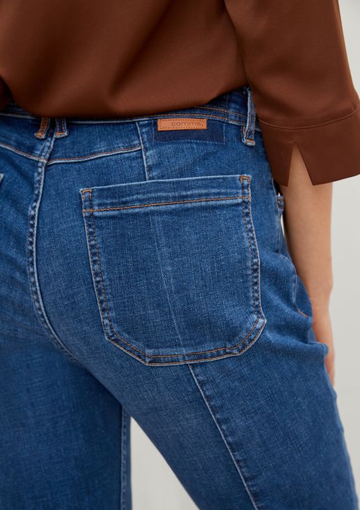 Skinny: jeans with decorative stitching from comma