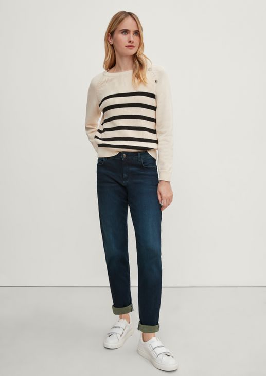 Slim: straight ankle-length jeans from comma