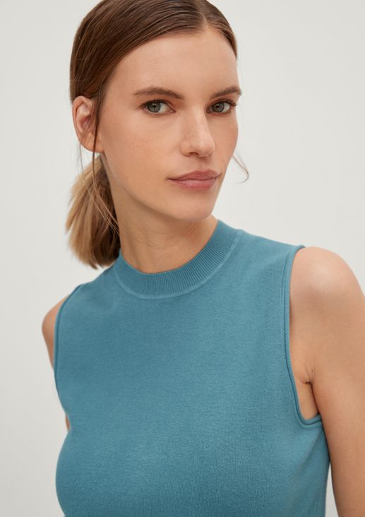 Fine knit sleeveless jumper from comma