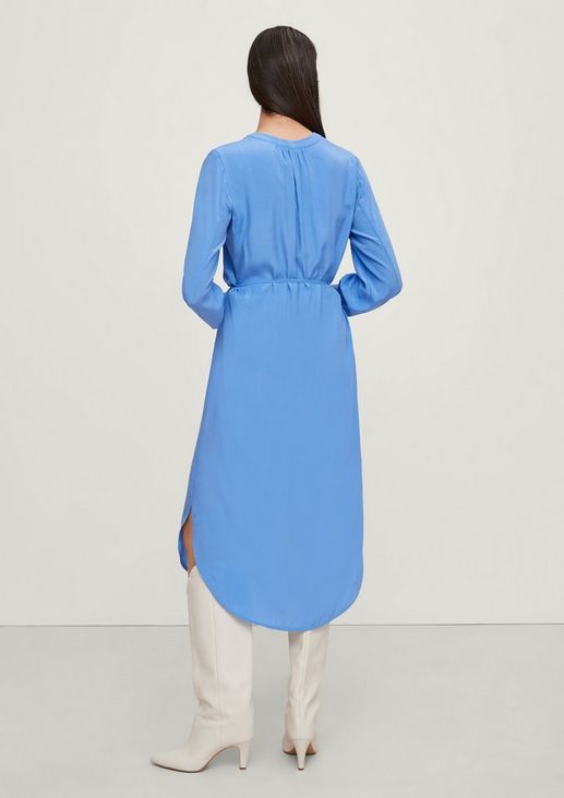 Shirt dress with an all-over pattern from comma