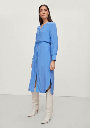 Shirt dress with an all-over pattern from comma
