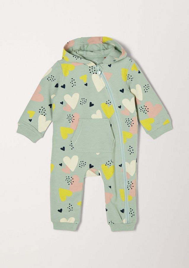 Junior Girls (sizes 50-92) | Romper suit with a heart print - NG89801