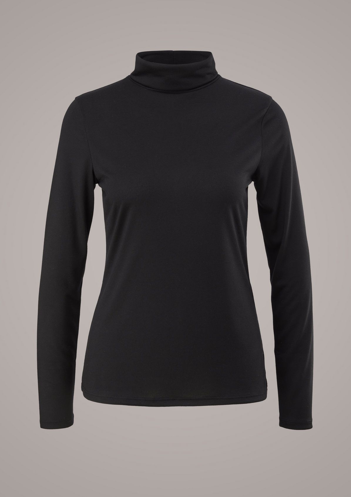 Jersey top with a turtleneck collar from comma