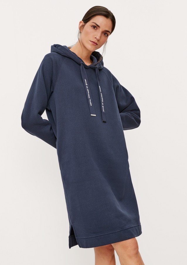 Women Dresses | Sweatshirt dress with a hood - BV09631
