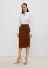 Regular fit: midi skirt with an elasticated waistband from comma