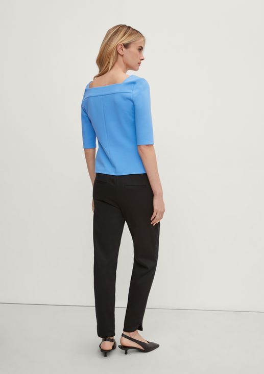 T-shirt with a square neckline from comma