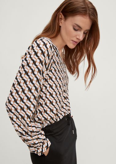 Viscose patterned blouse from comma
